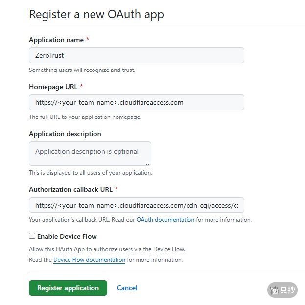 GitHub OAuth App